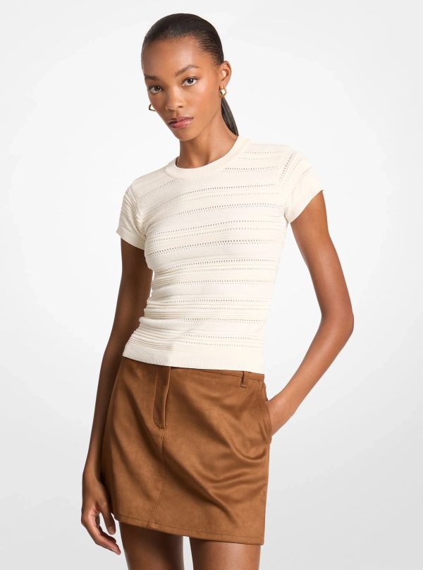 Michael Kors Knit Short-Sleeve Top - Preorder