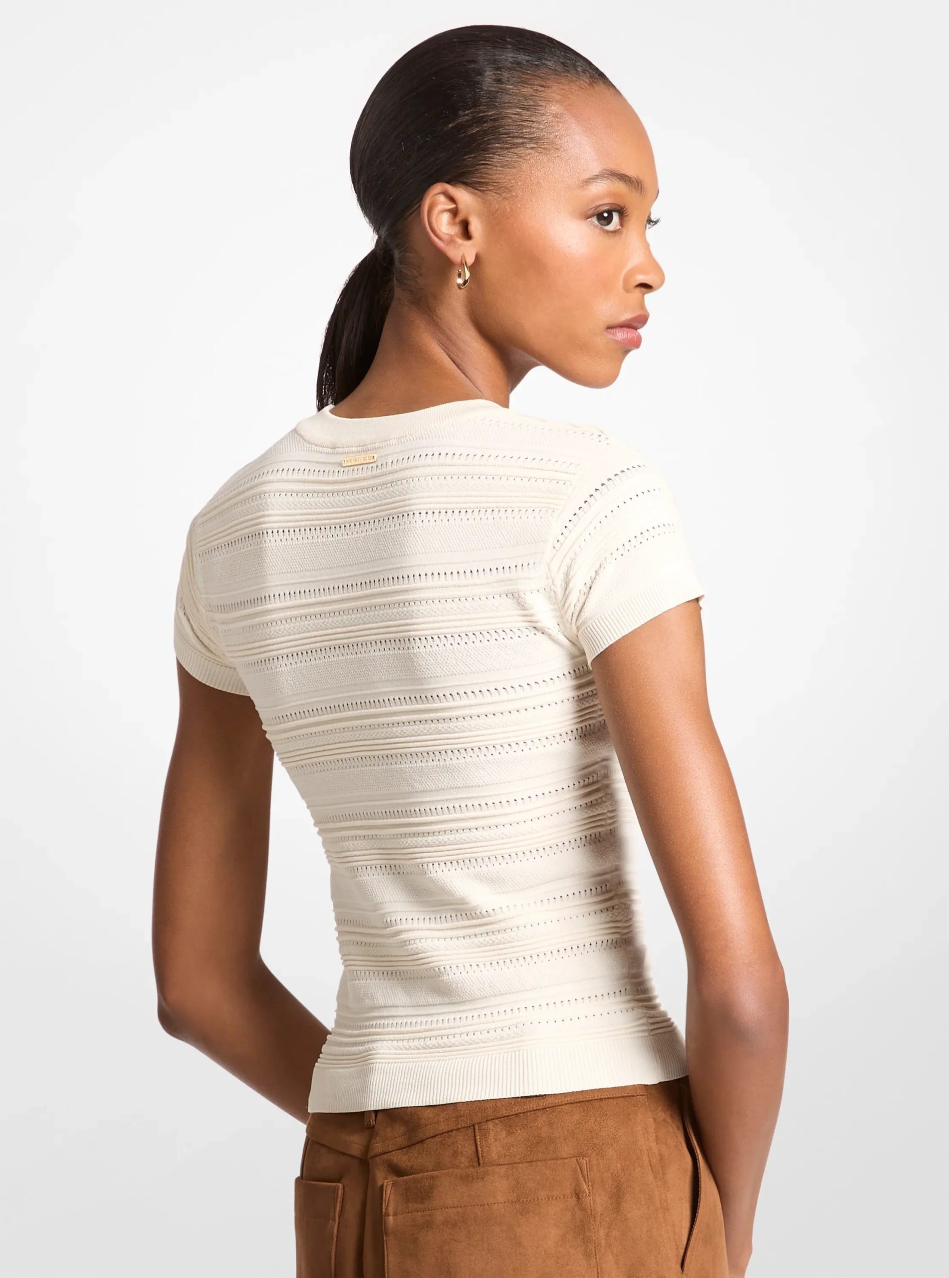 Michael Kors Knit Short-Sleeve Top - Preorder