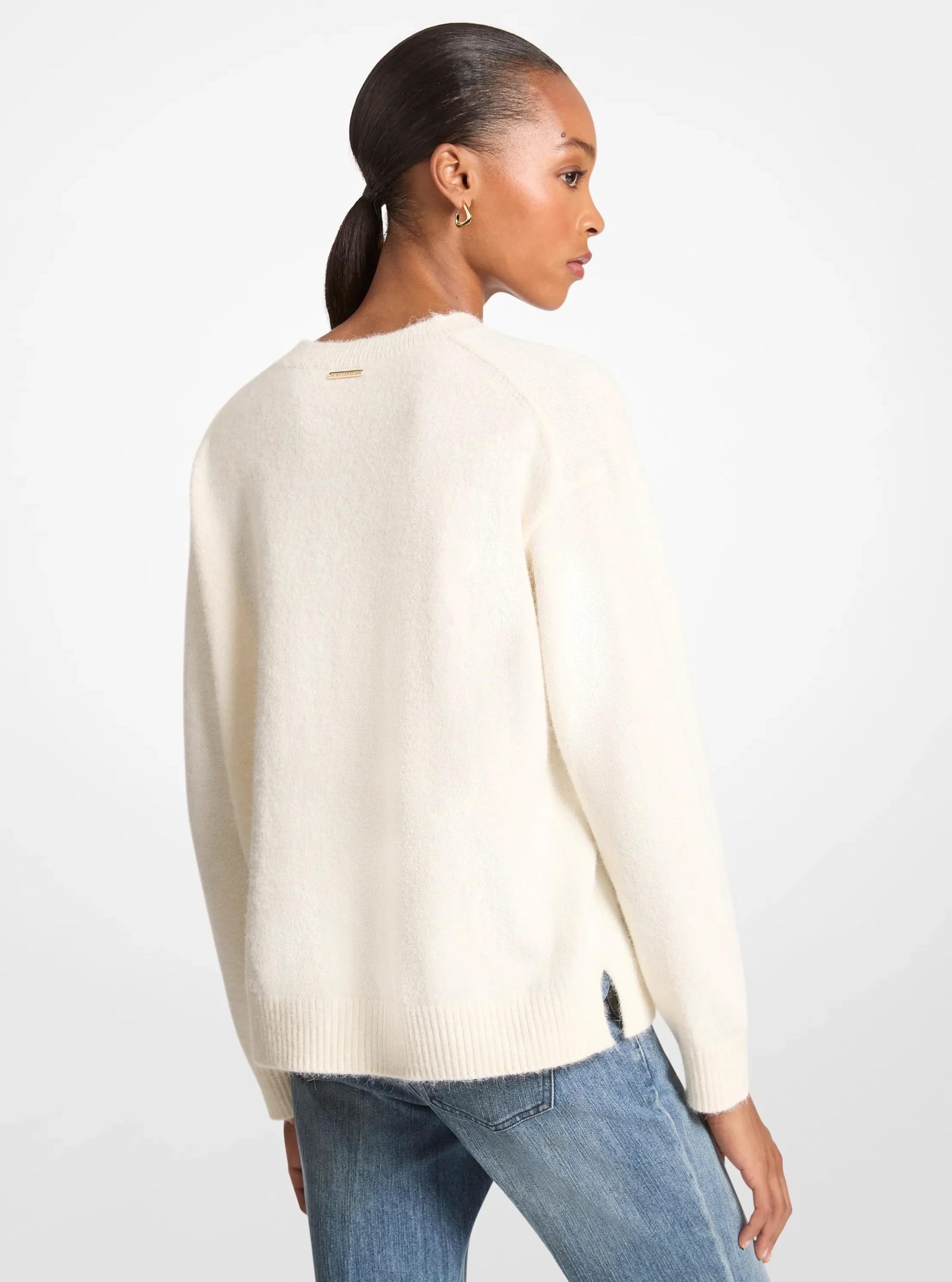 Michael Kors Logo Appliqué Knit Sweater - Preorder