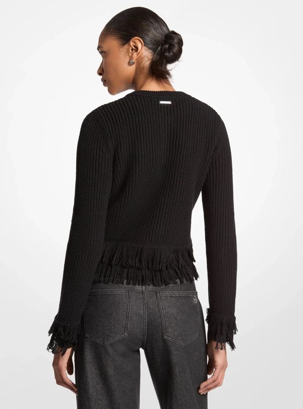 Michael Kors Knit Fringed Cardigan - Preorder