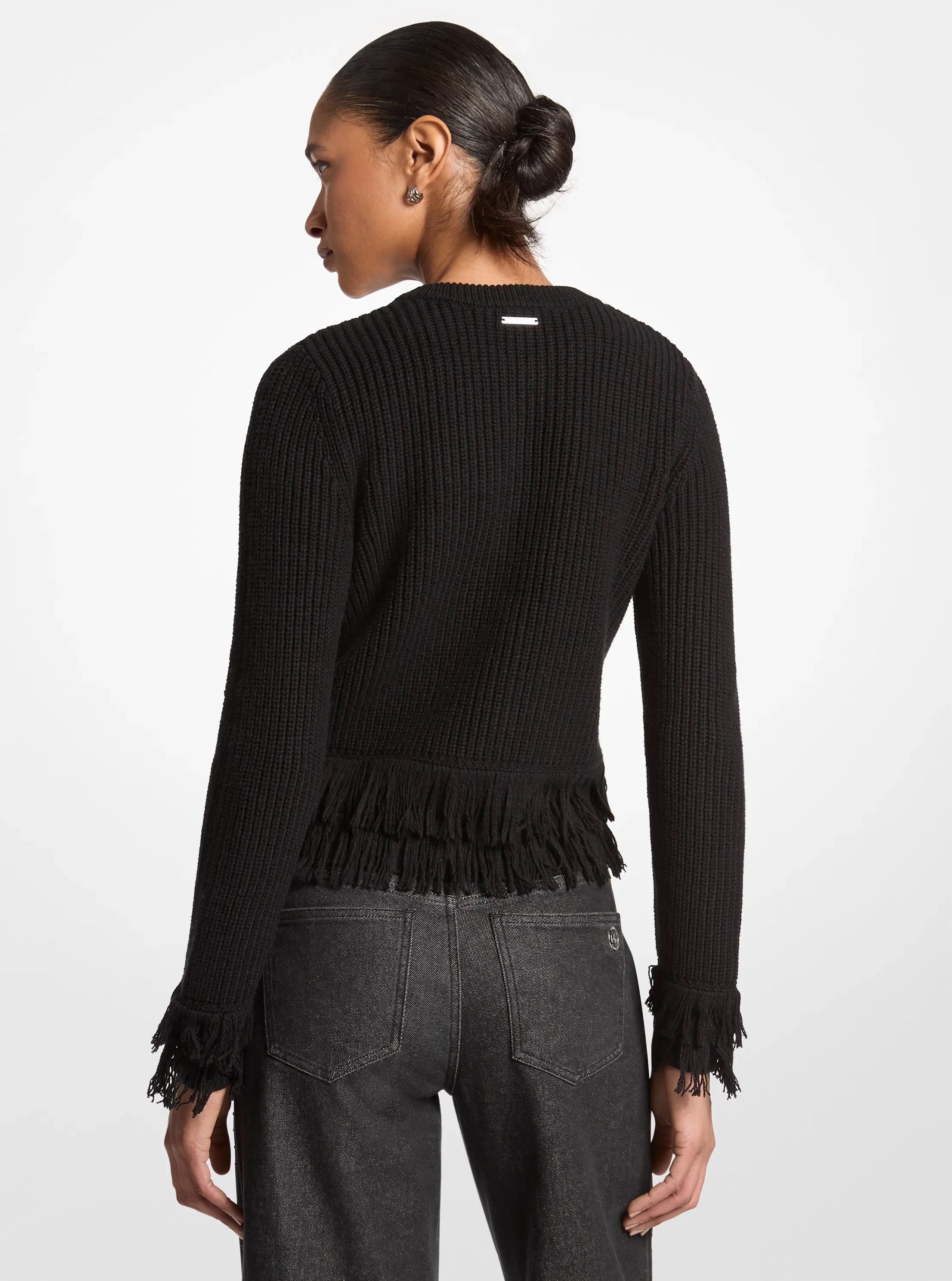 Michael Kors Knit Fringed Cardigan - Preorder