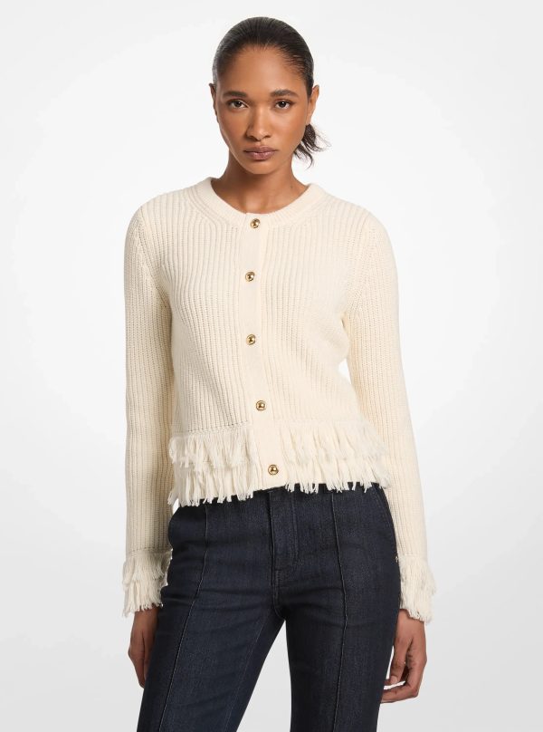 Michael Kors Knit Fringed Cardigan - Preorder
