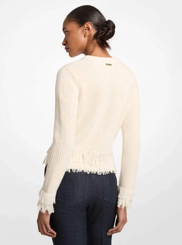 Michael Kors Knit Fringed Cardigan - Preorder