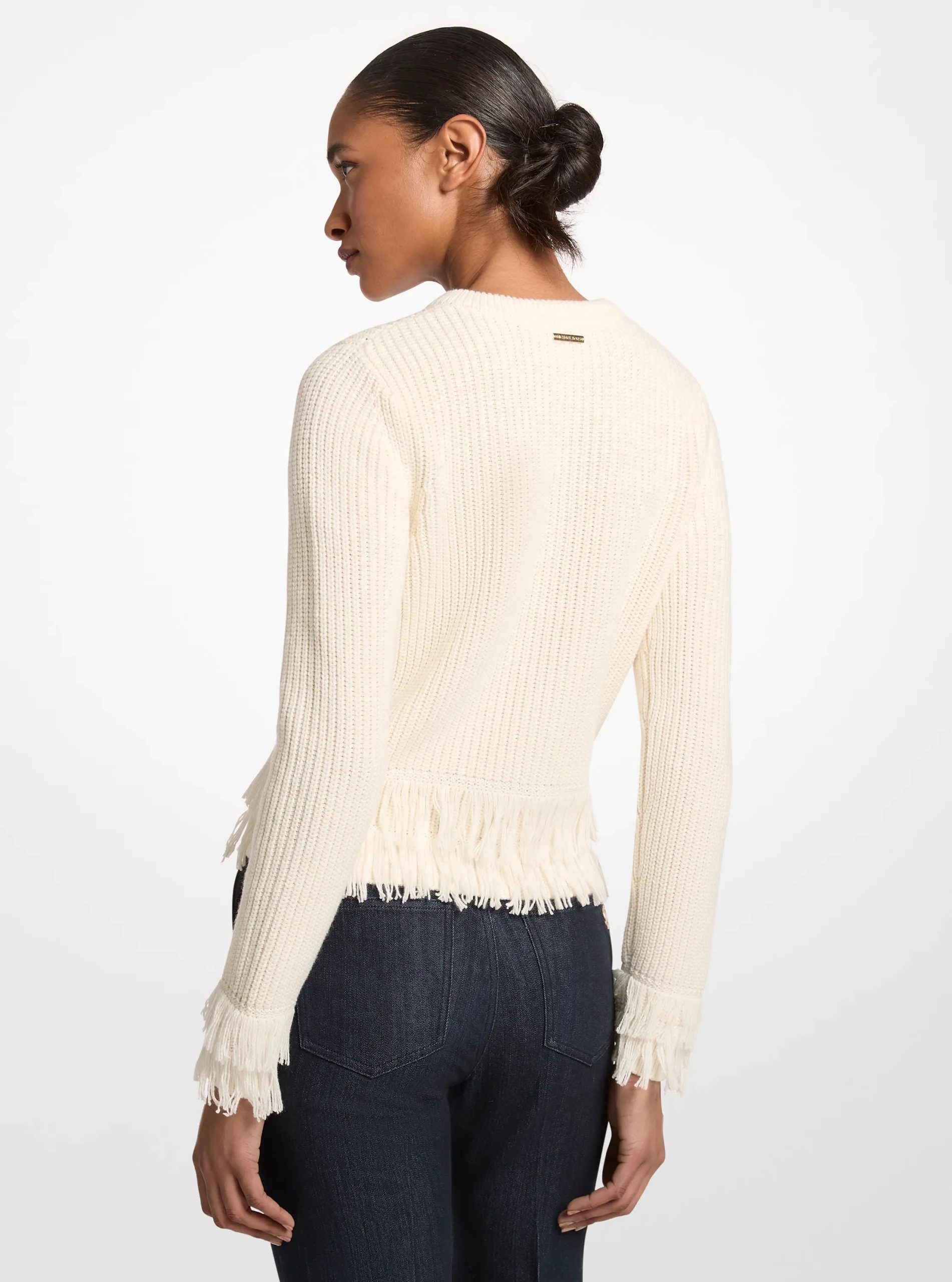 Michael Kors Knit Fringed Cardigan - Preorder