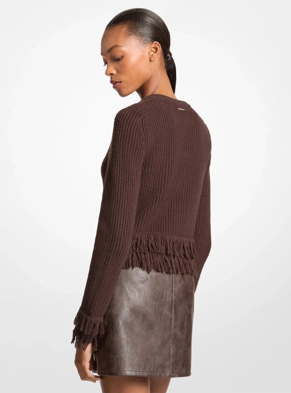Michael Kors Knit Fringed Cardigan - Preorder