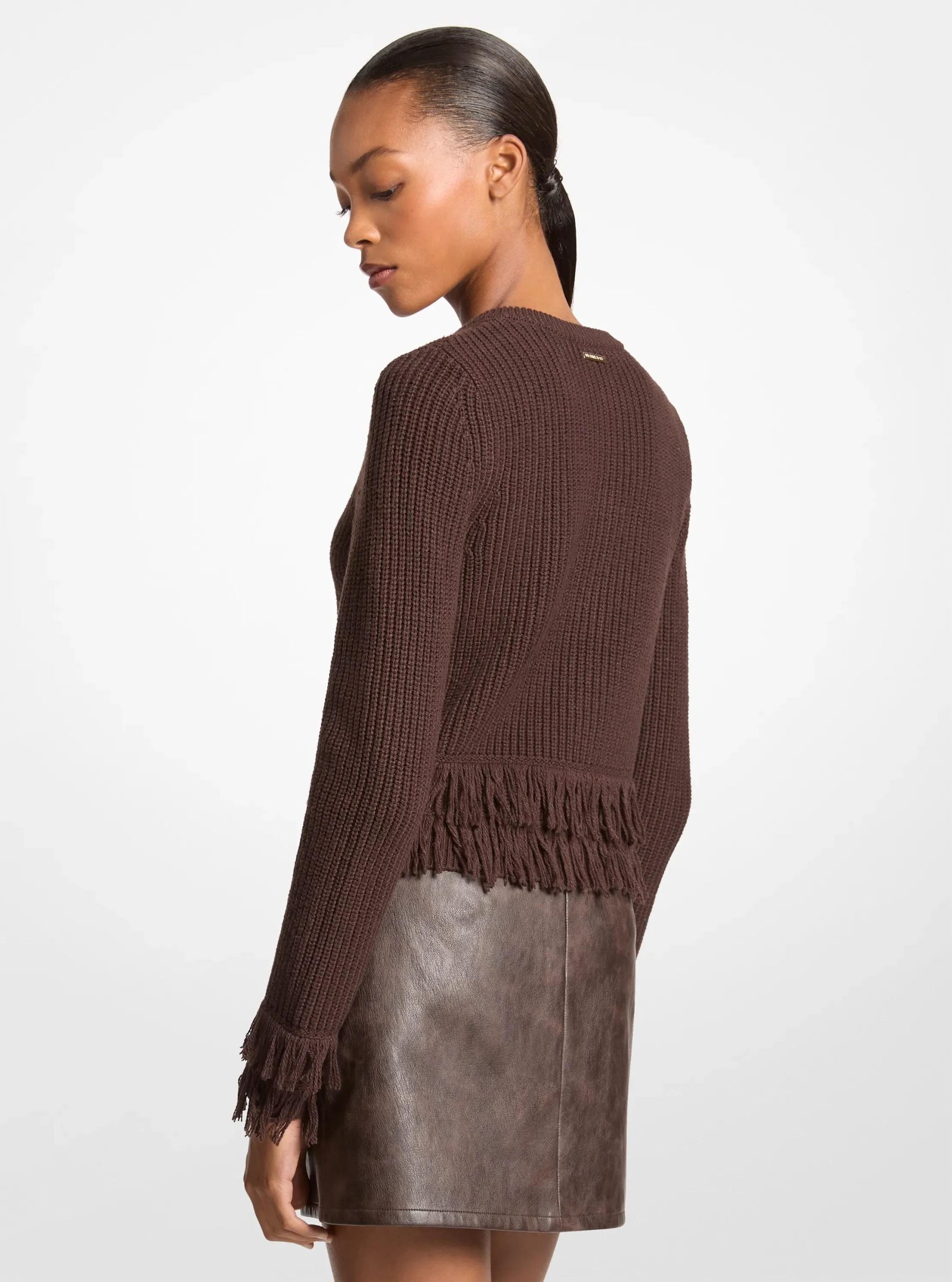 Michael Kors Knit Fringed Cardigan - Preorder