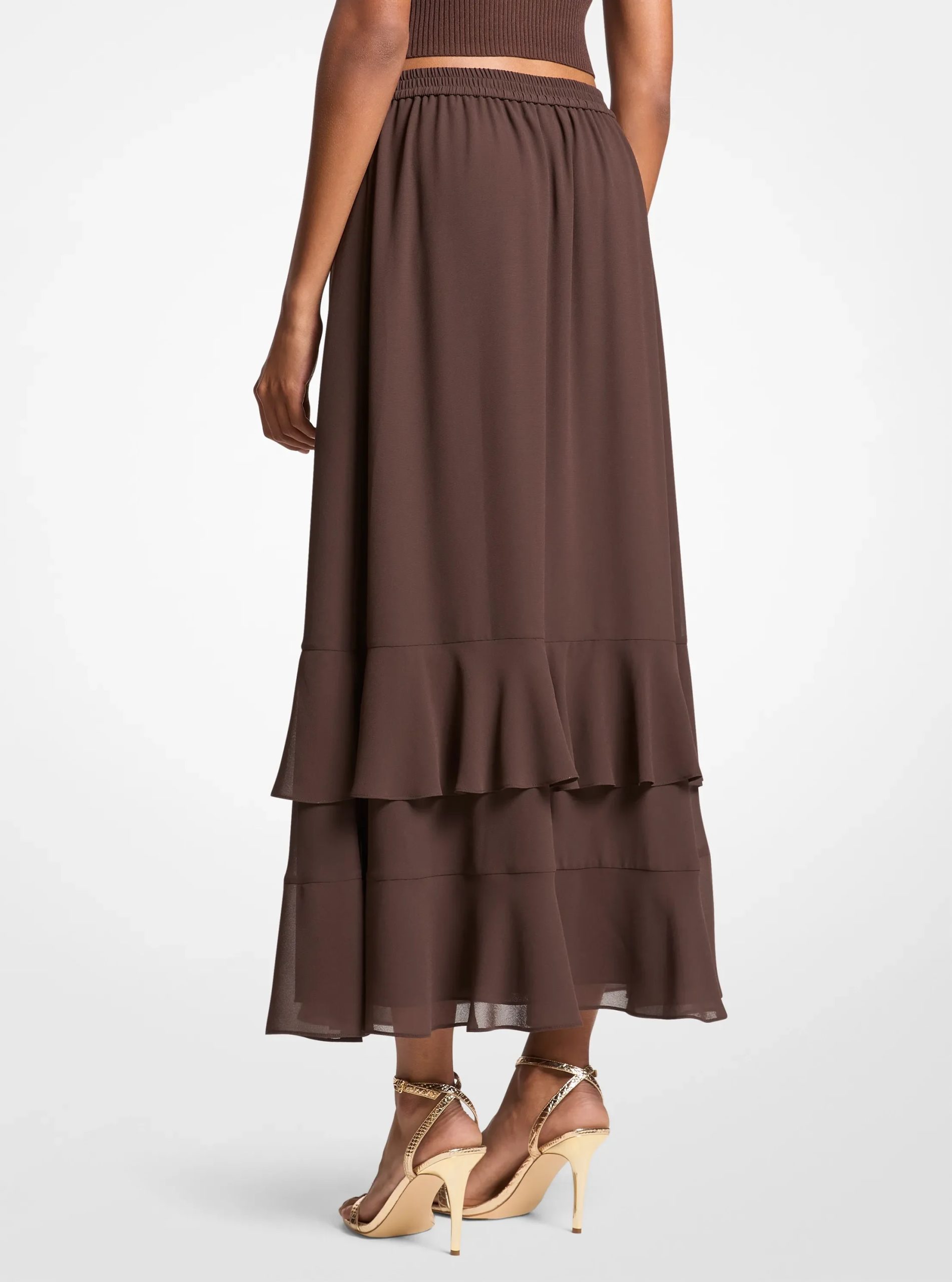 Michael Kors Georgette Tiered Maxi Skirt - Preorder