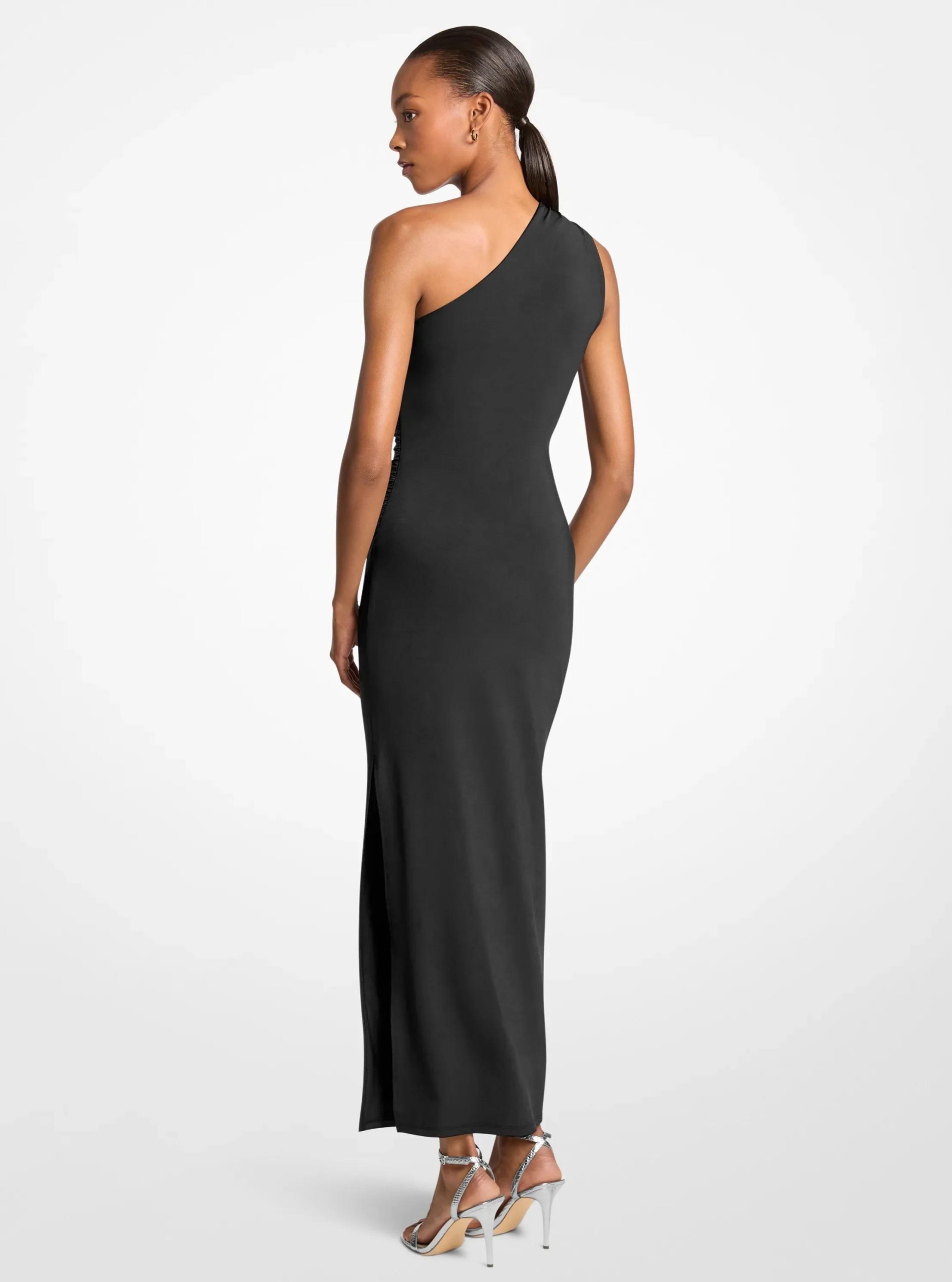 Michael Kors Stretch Matte Jersey One-Shoulder Maxi Dress - Preorder