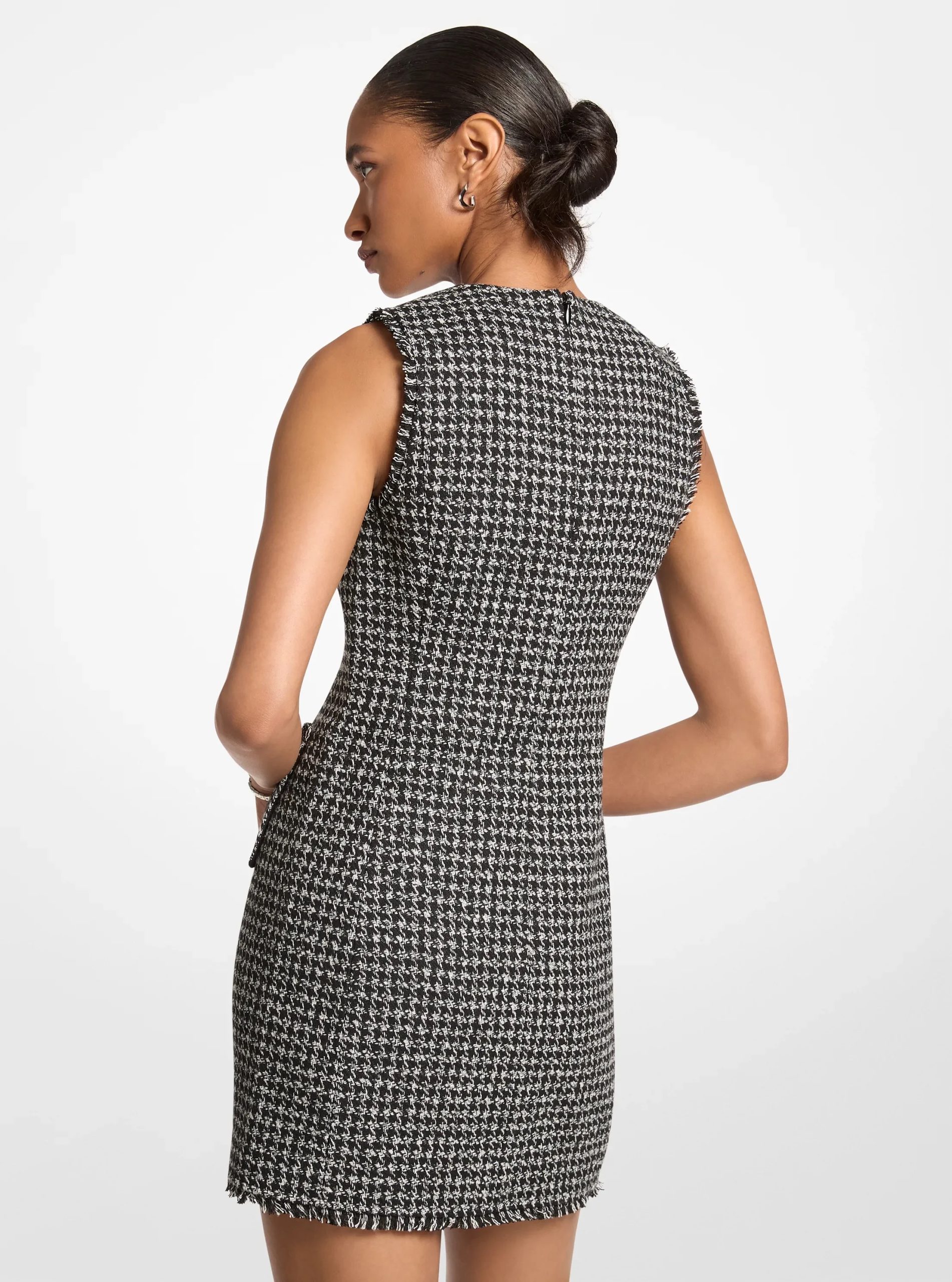 Michael Kors Houndstooth Jacquard Mini Dress - Preorder