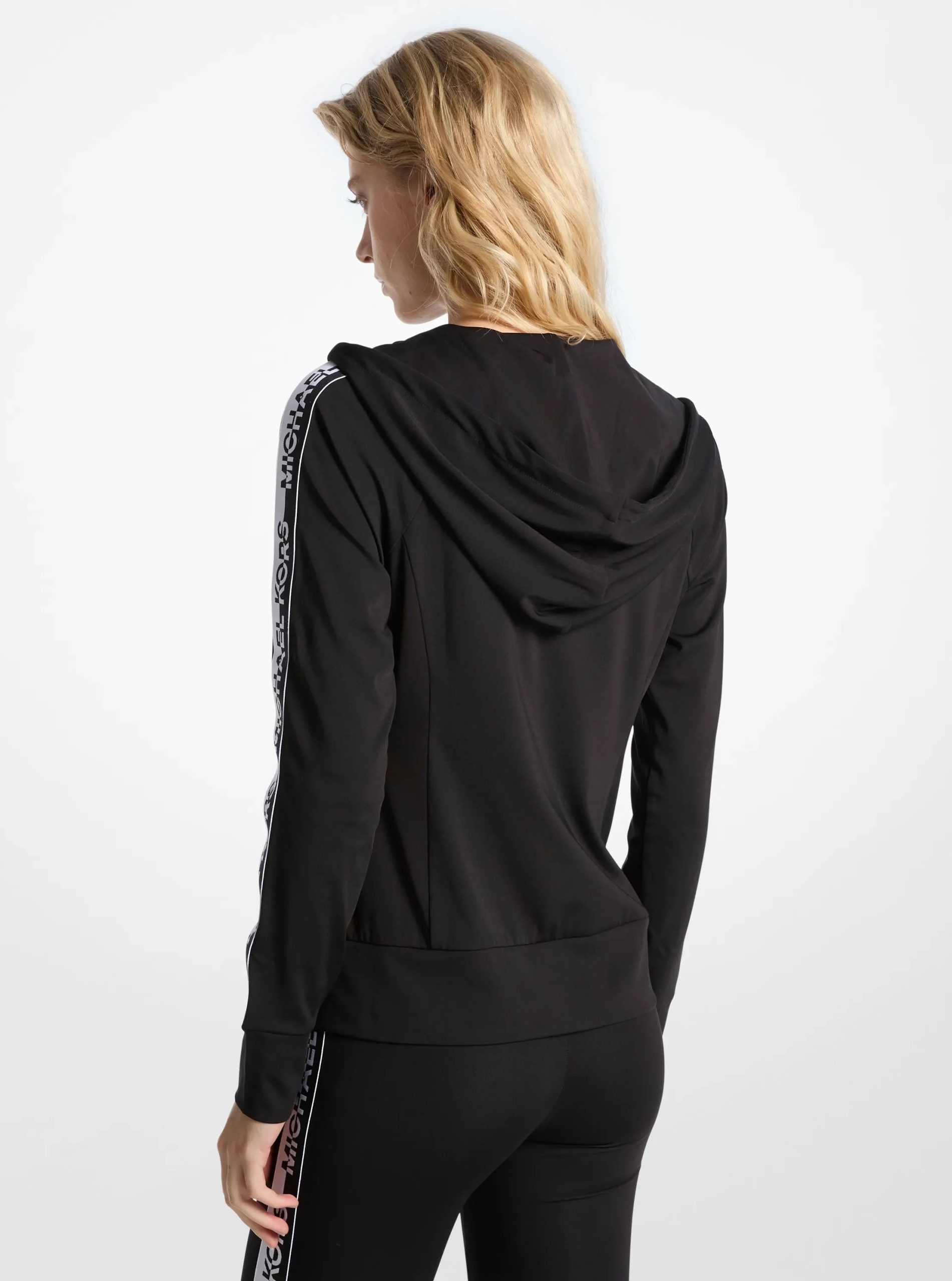 Michael Kors Logo Tape Zip-Up Hoodie - Preorder