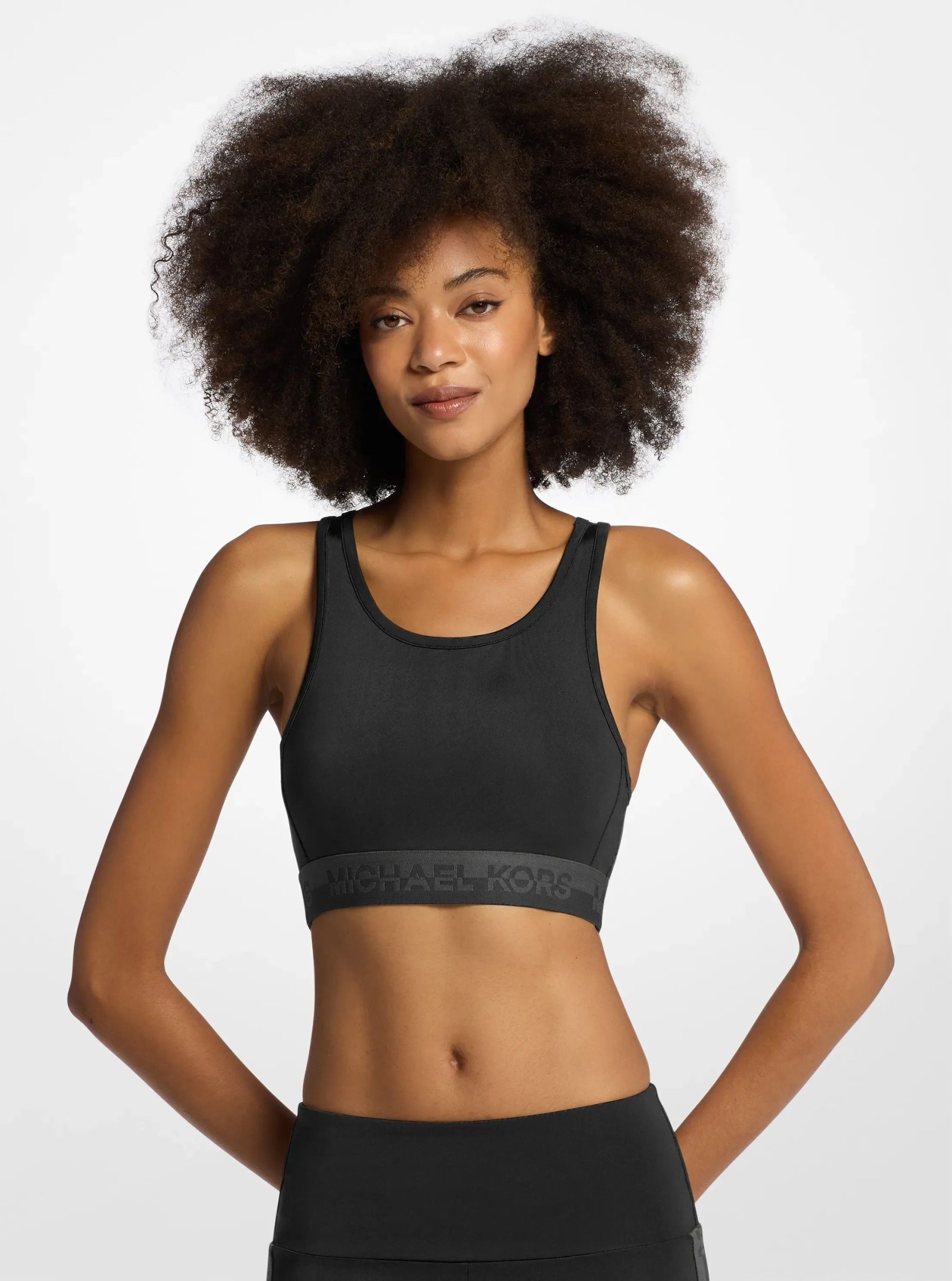 Michael Kors Logo Tape Sports Bra - Preorder