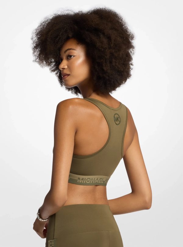 Michael Kors Logo Tape Sports Bra - Preorder