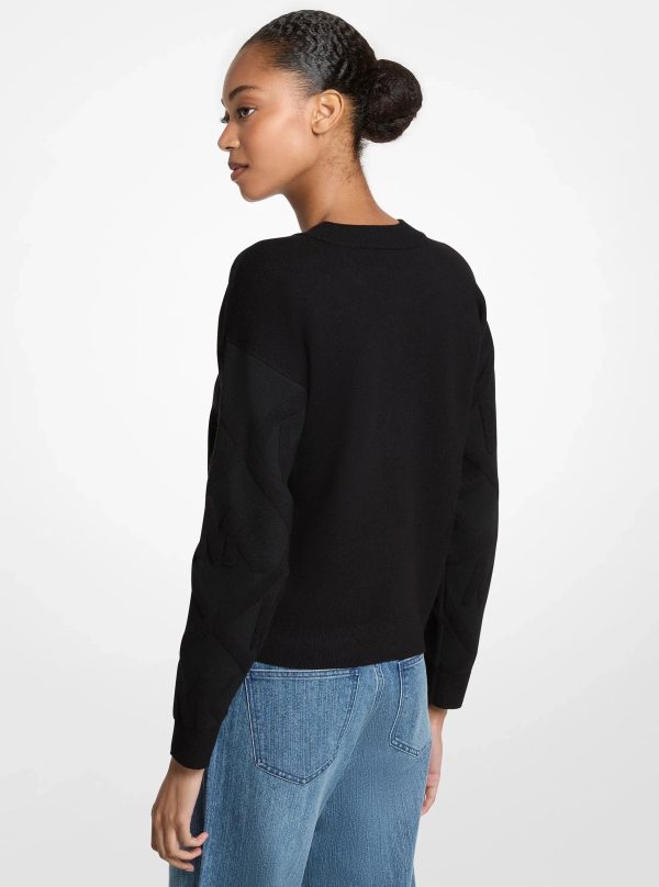 Michael Kors Logo Jacquard Knit Sweater - Preorder
