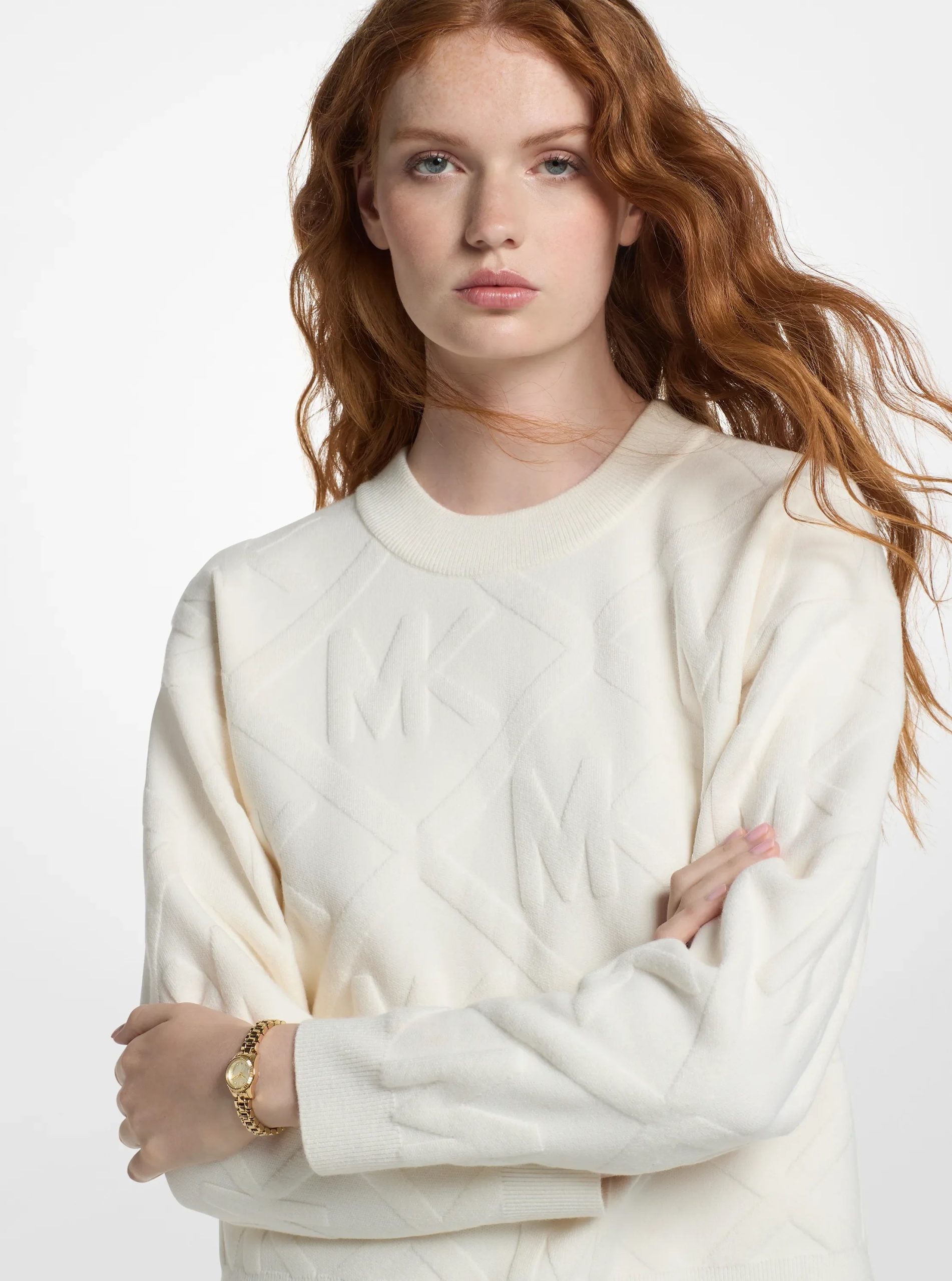 Michael Kors Logo Jacquard Knit Sweater - Preorder