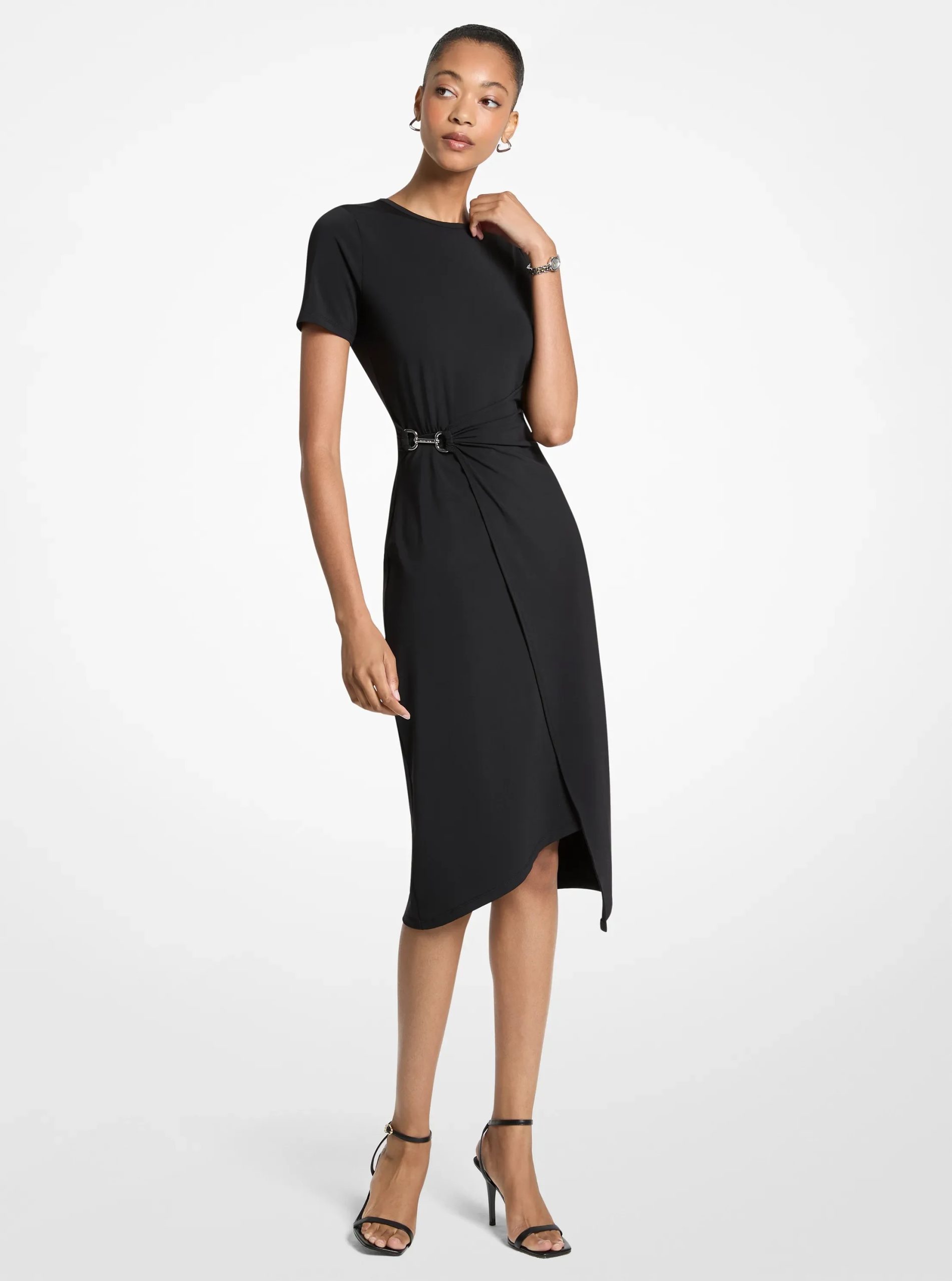 Michael Kors Stretch Matte Jersey Midi Dress - Preorder