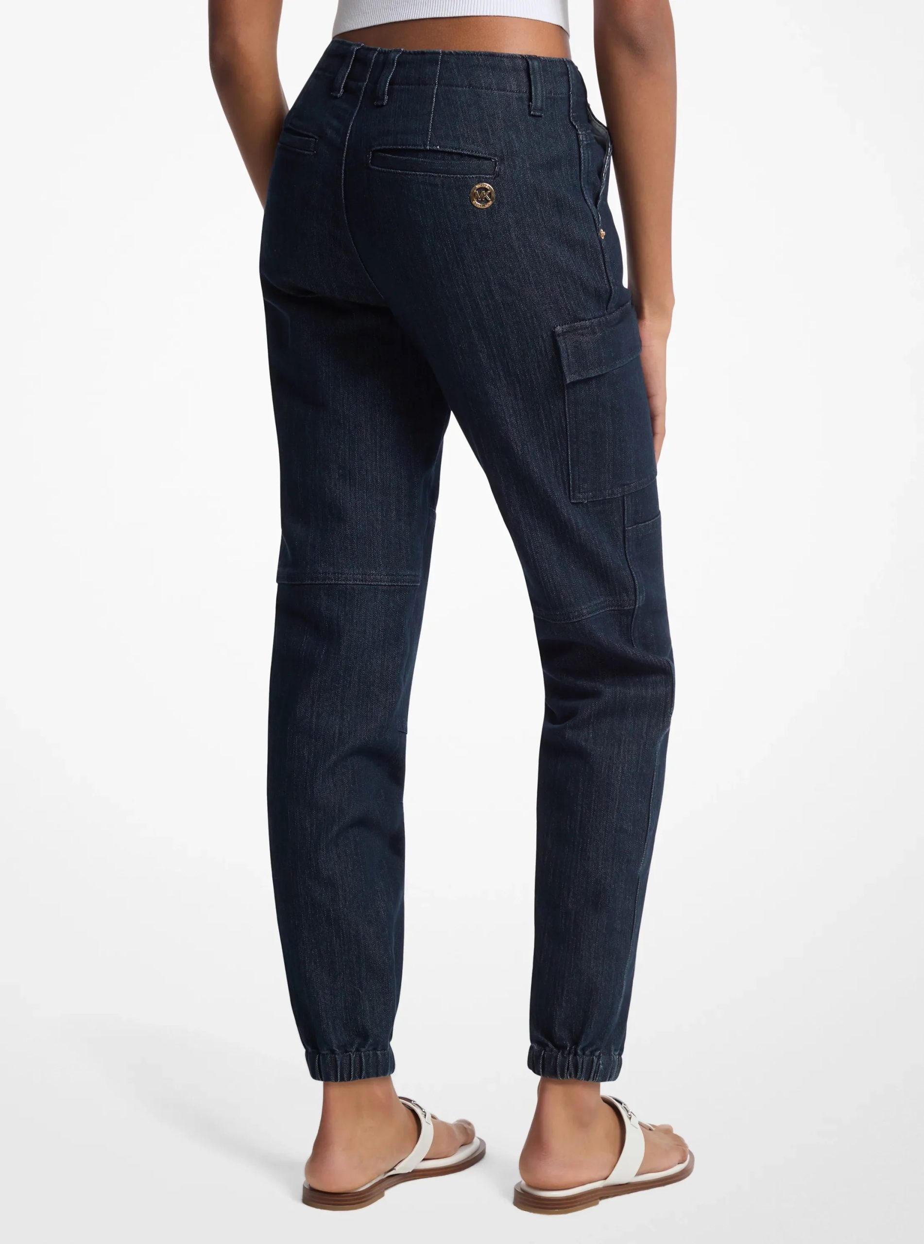 Michael Kors Washed Stretch Denim Cargo Jeans - Preorder