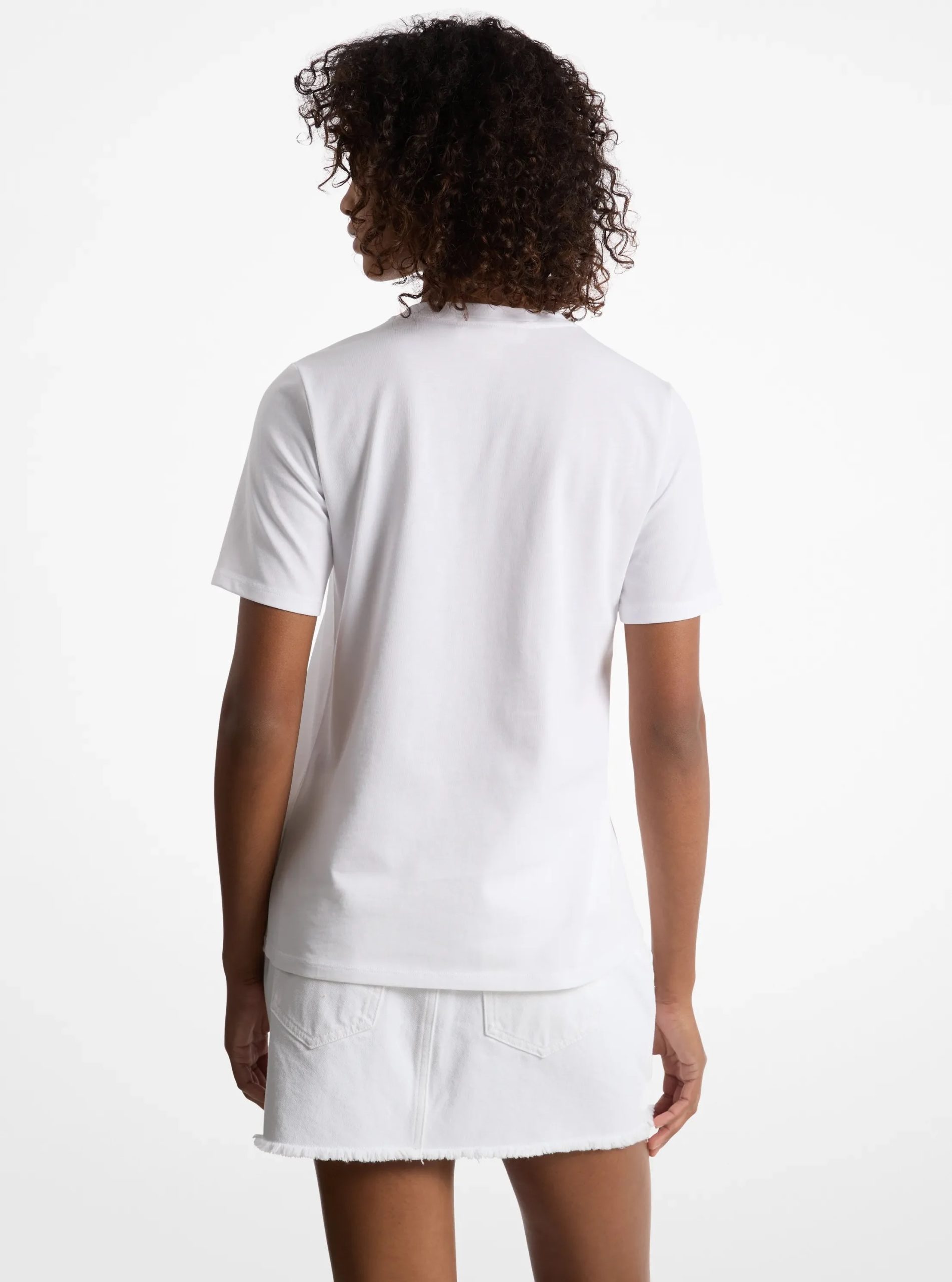 Michael Kors Sequined Logo Cotton T-Shirt - Preorder