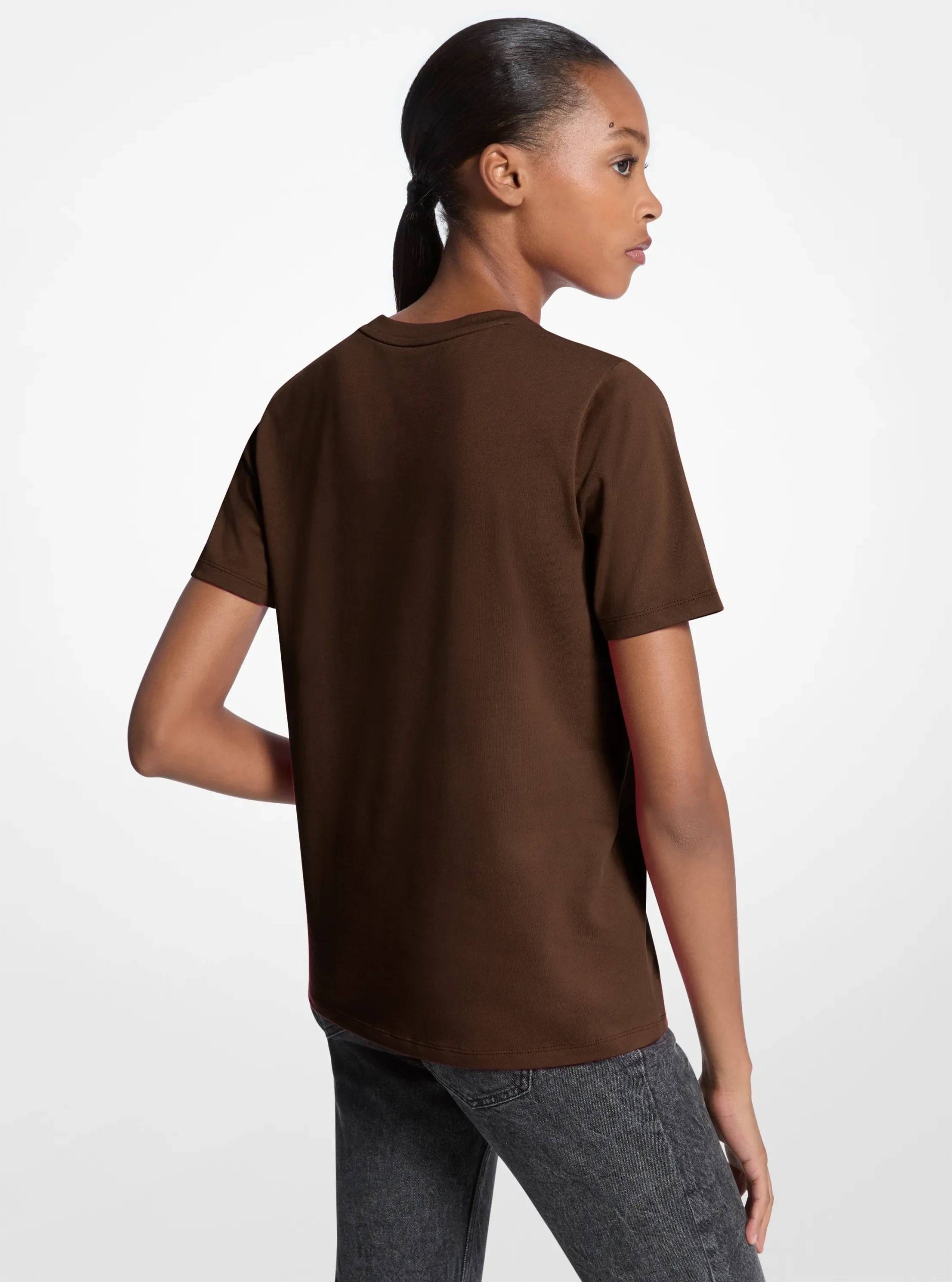 Michael Kors Sequined Logo Cotton T-Shirt - Preorder
