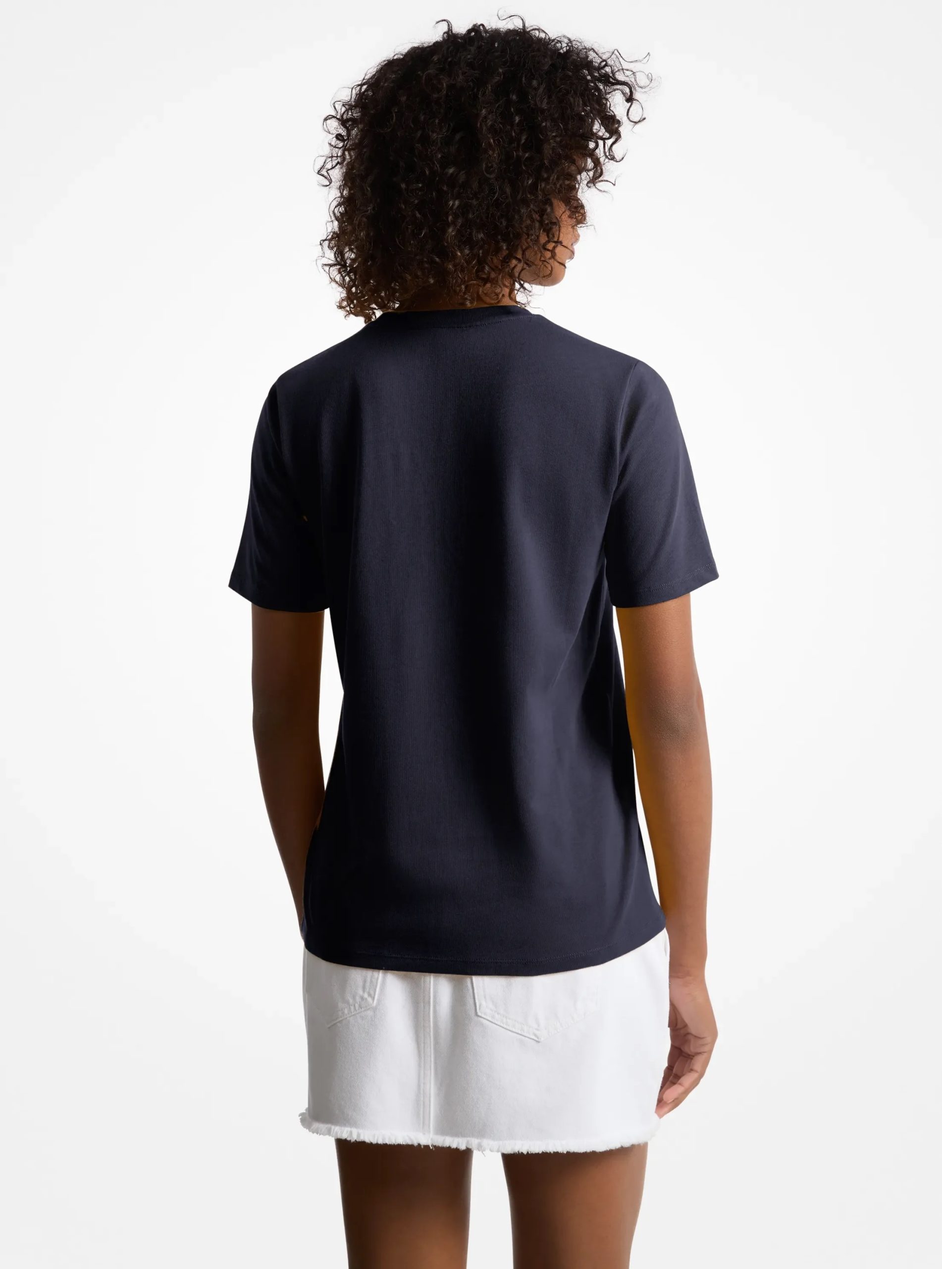 Michael Kors Sequined Logo Cotton T-Shirt - Preorder