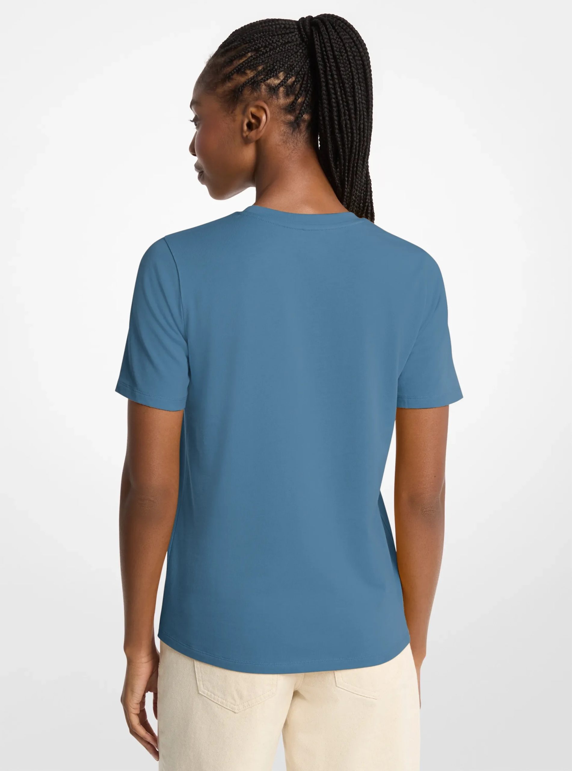 Michael Kors Sequined Logo Cotton T-Shirt - Preorder