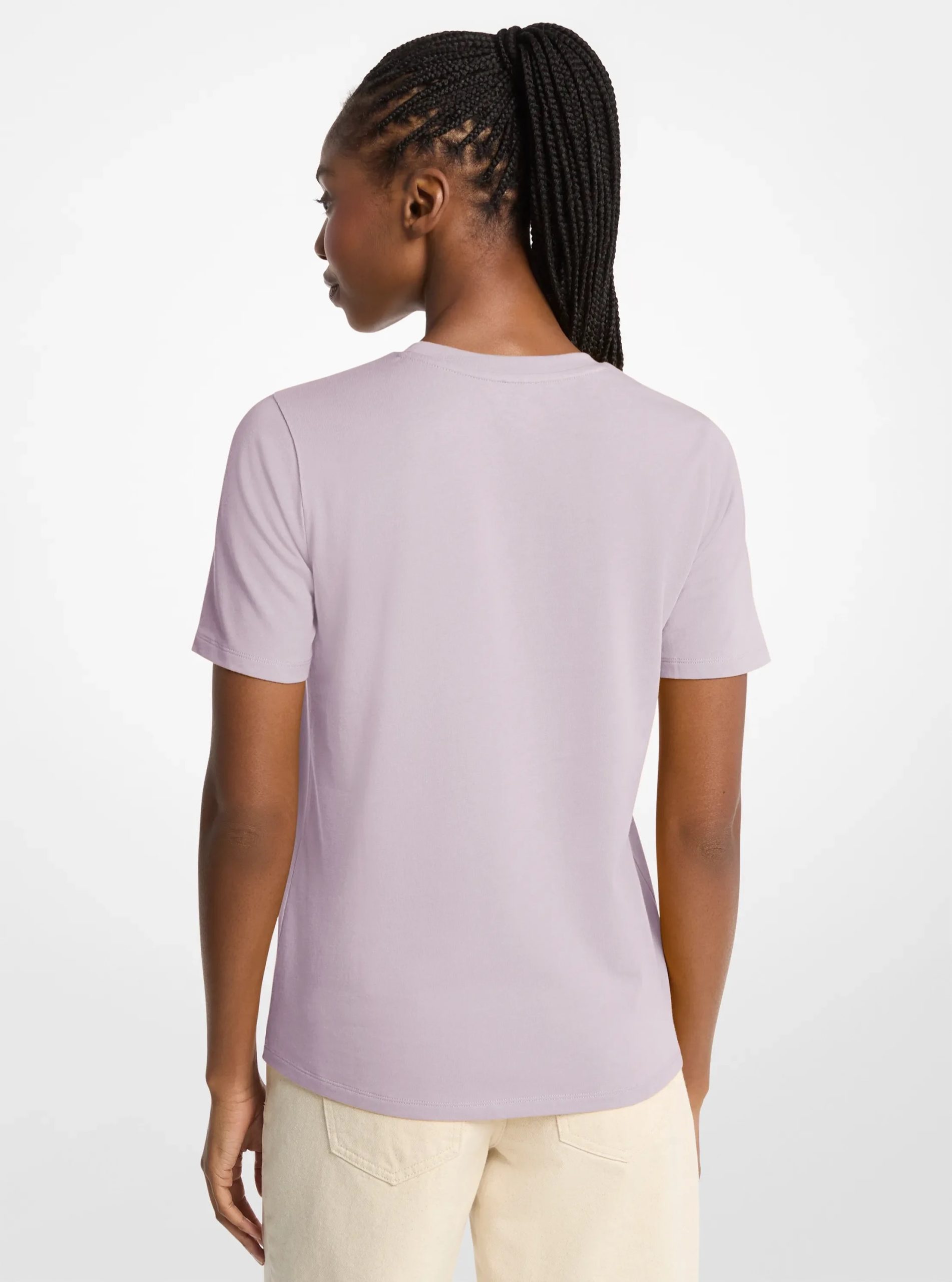 Michael Kors Sequined Logo Cotton T-Shirt - Preorder