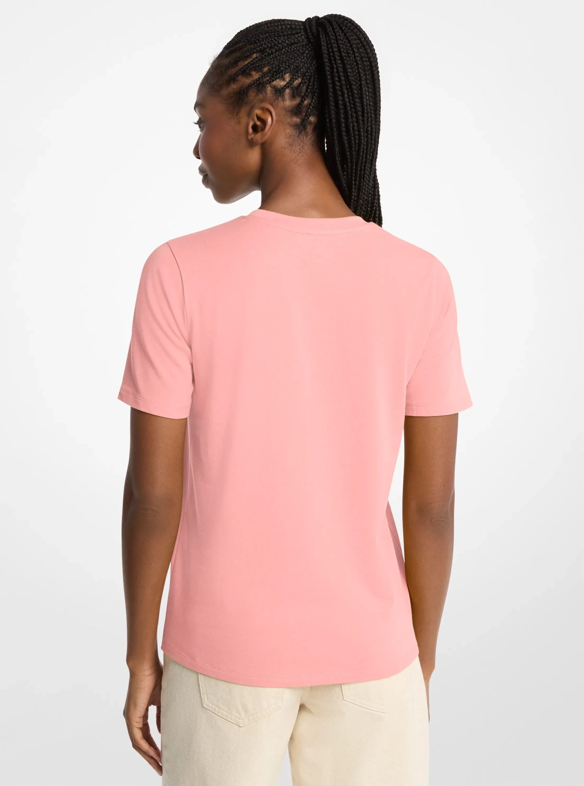 Michael Kors Sequined Logo Cotton T-Shirt - Preorder