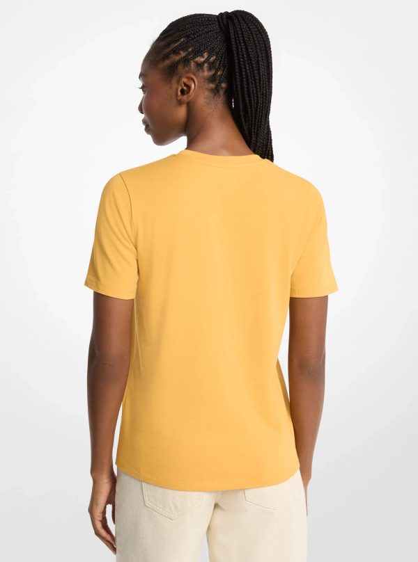 Michael Kors Sequined Logo Cotton T-Shirt - Preorder