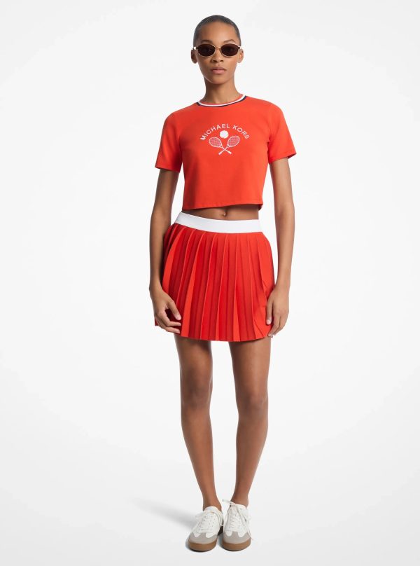 Michael Kors Pleated Stretch Knit Skirt - Preorder