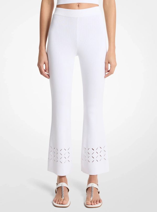 Michael Kors Laser Cut Stretch Knit Pants - Preorder