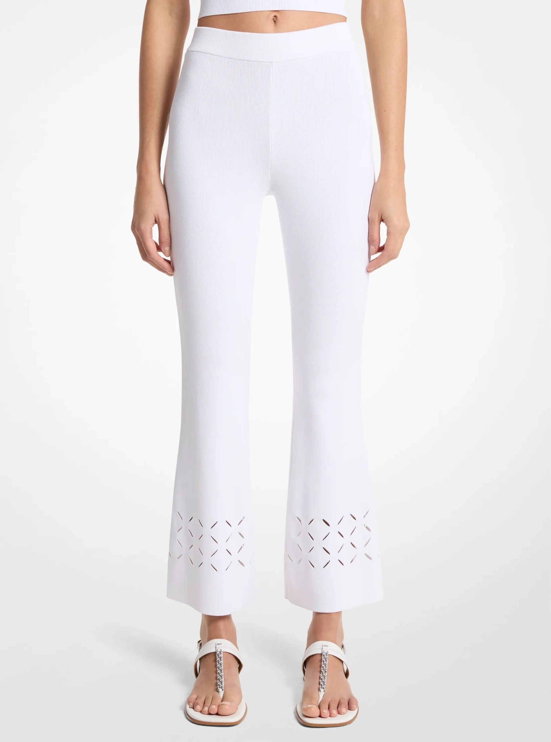 Michael Kors Laser Cut Stretch Knit Pants - Preorder