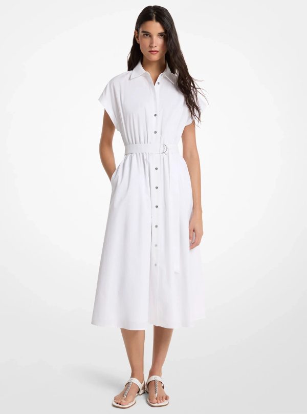 Michael Kors Cotton Poplin Midi Dress - Preorder