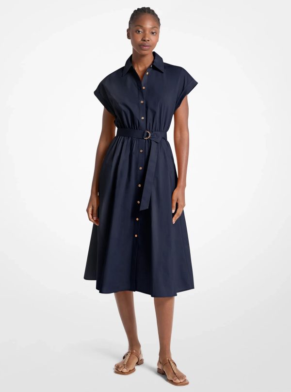 Michael Kors Cotton Poplin Midi Dress - Preorder
