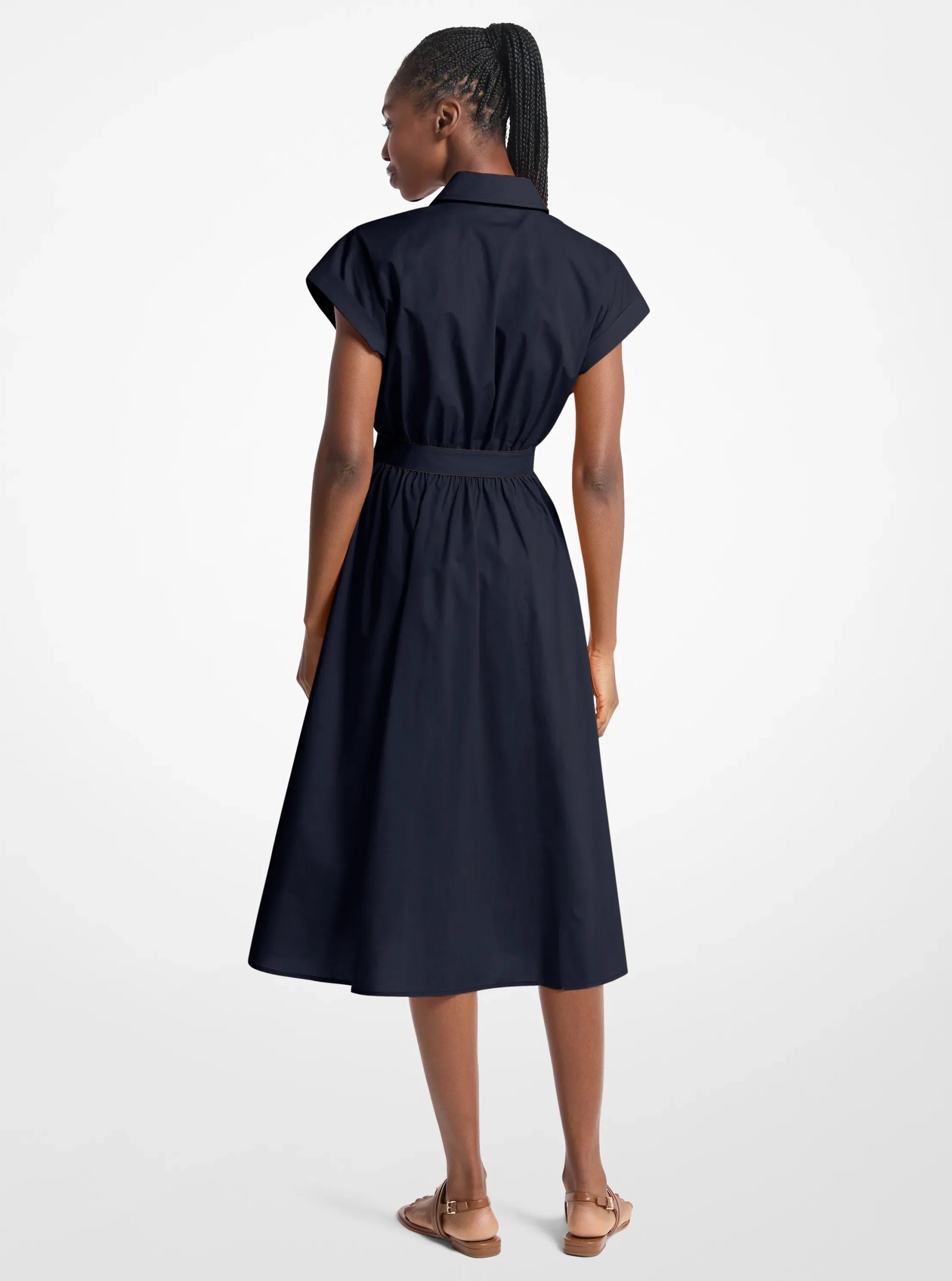 Michael Kors Cotton Poplin Midi Dress - Preorder
