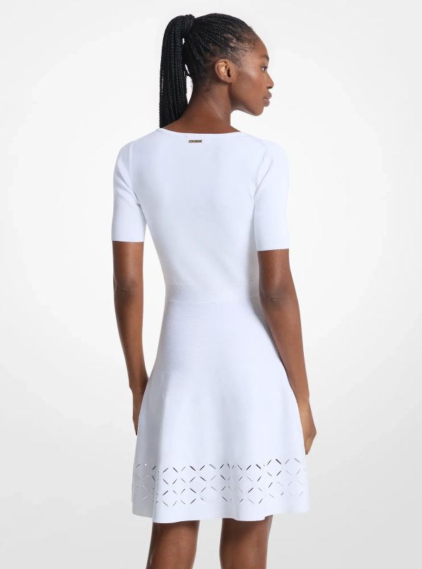 Michael Kors Laser Cut Stretch Knit Mini Dress - Preorder