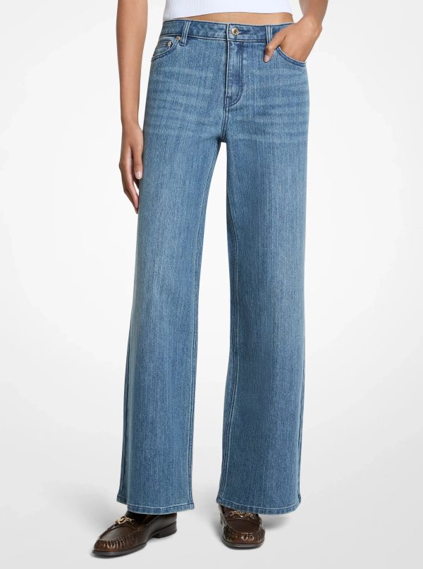 Michael Kors Relaxed Wide-Leg Denim Jeans - Preorder