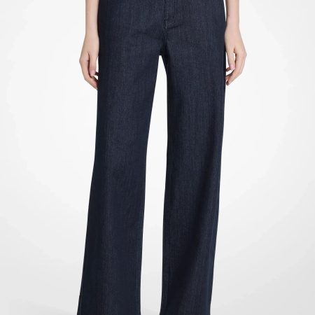 Michael Kors Relaxed Wide-Leg Denim Jeans - Preorder — Rinse