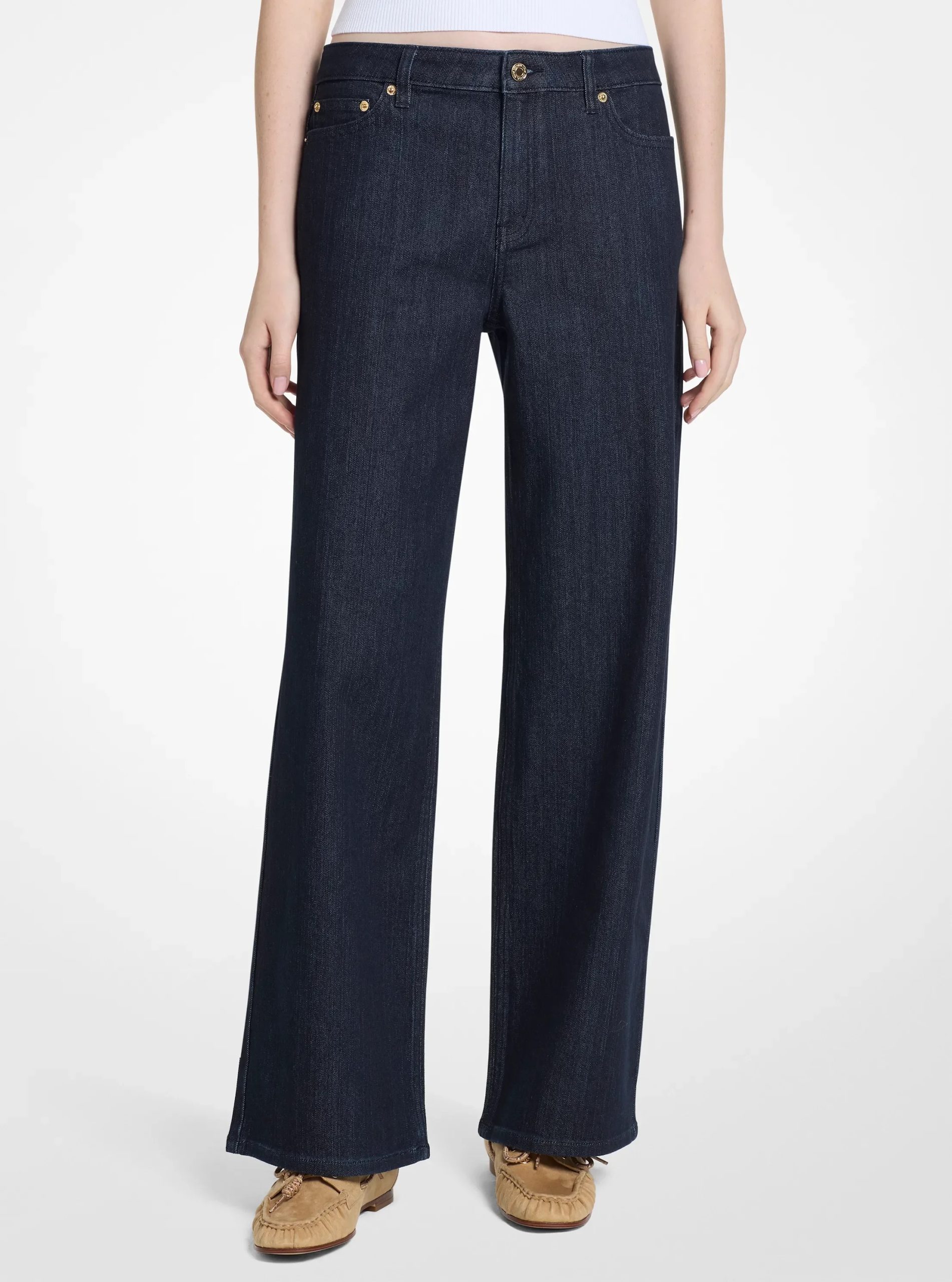 Michael Kors Relaxed Wide-Leg Denim Jeans - Preorder