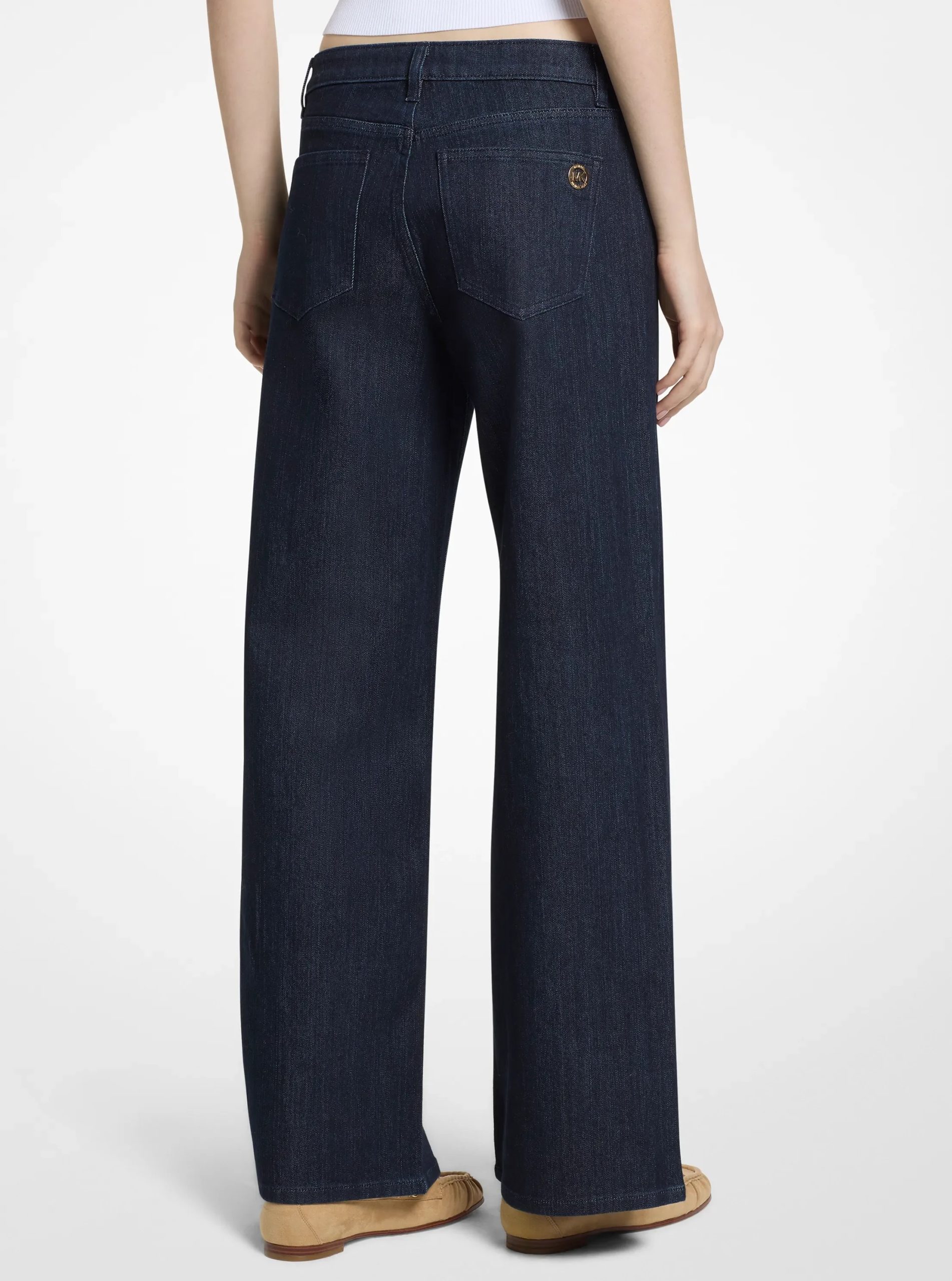 Michael Kors Relaxed Wide-Leg Denim Jeans - Preorder