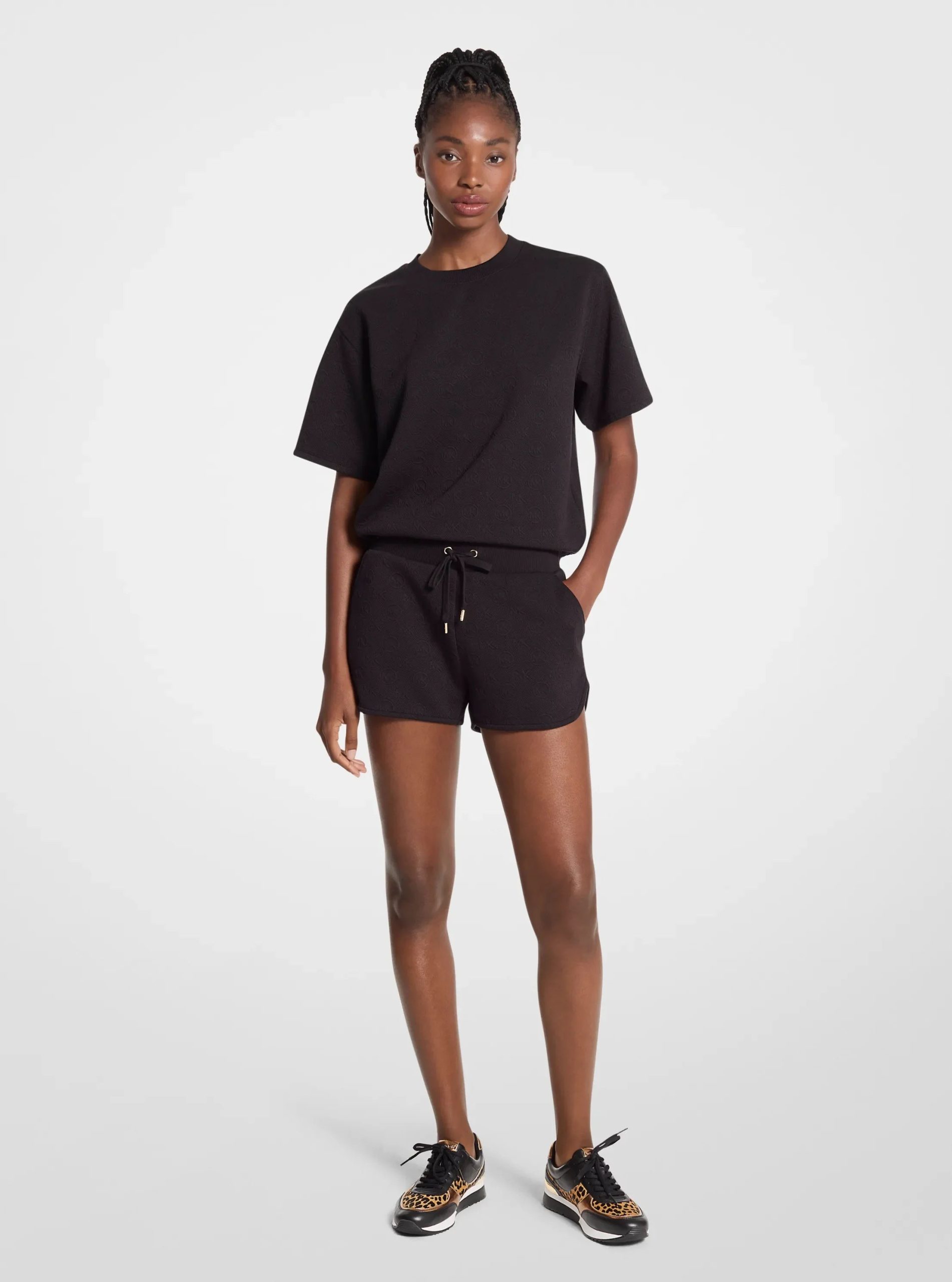 Michael Kors Logo Jacquard Knit Shorts - Preorder - Image 3
