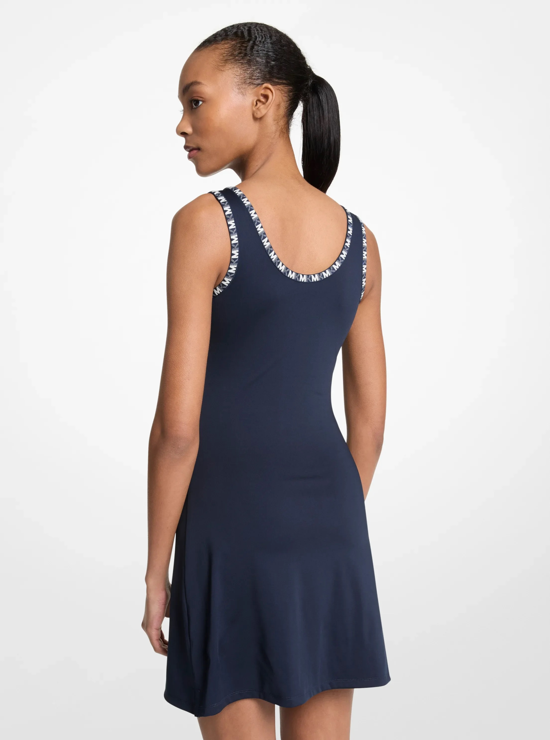 Michael Kors Logo Trim Stretch Knit Dress - Preorder - Image 2
