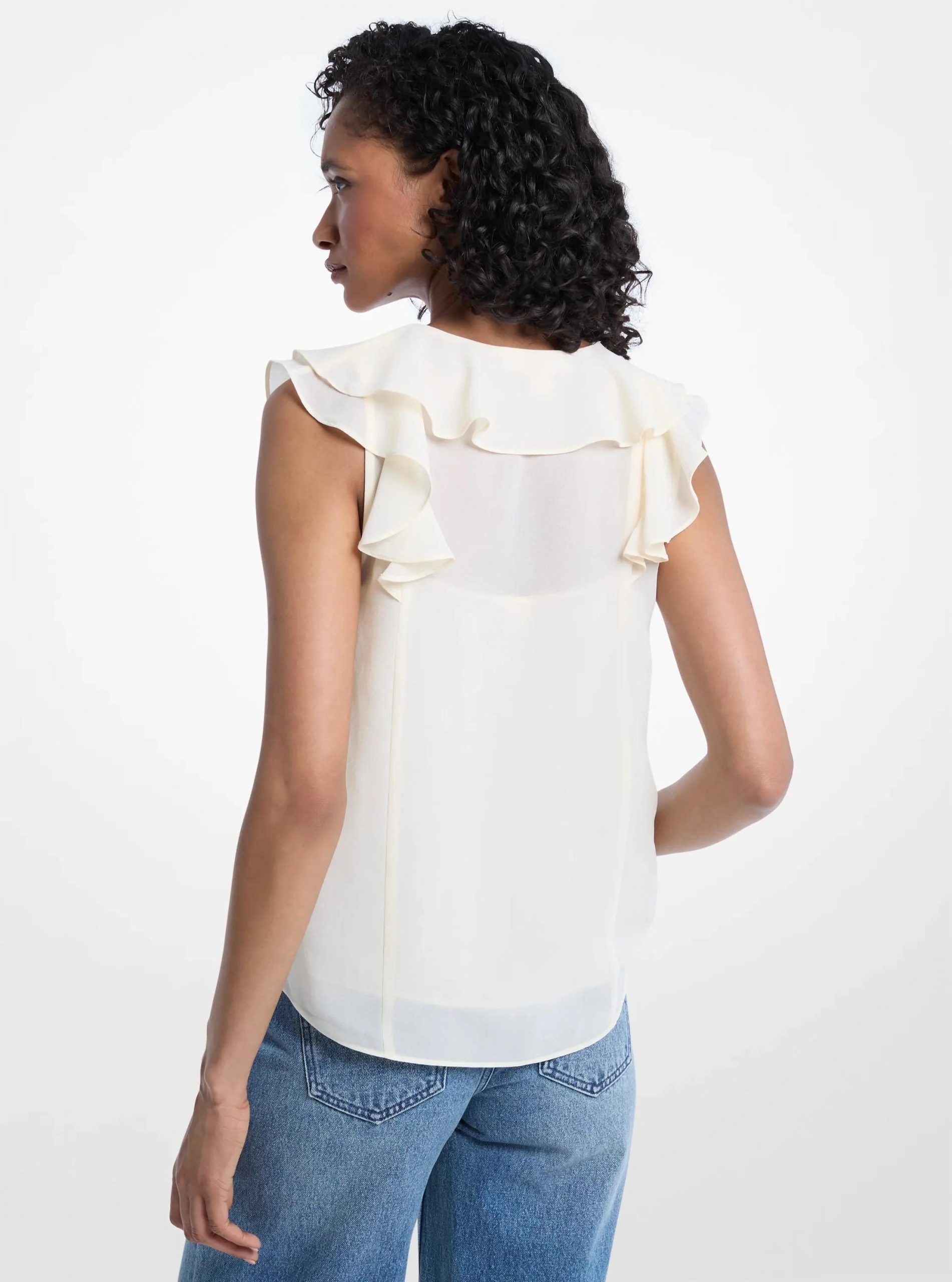 Michael Kors Ruffled Georgette Blouse - Preorder - Image 4