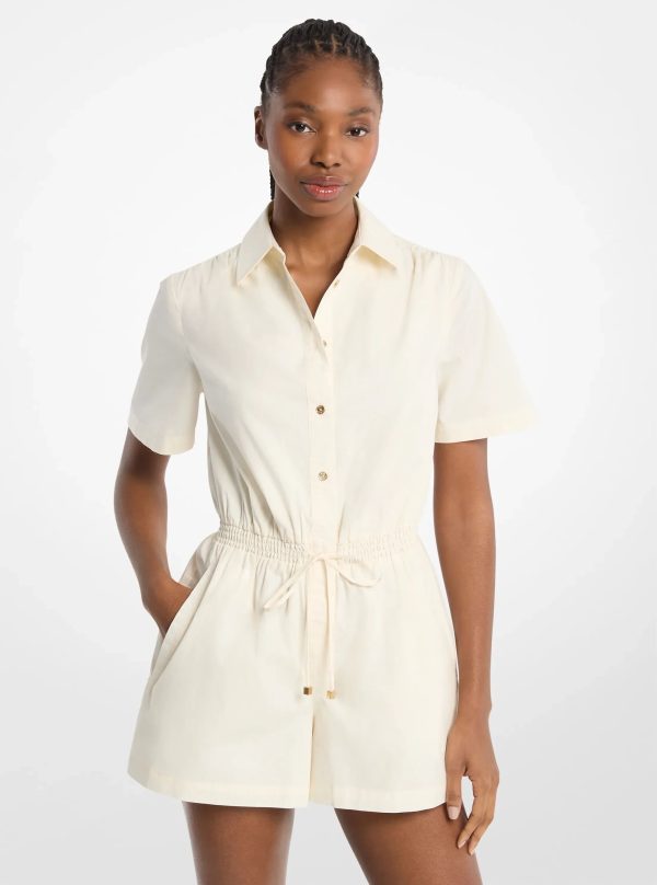Michael Kors Cotton Poplin Romper - Preorder