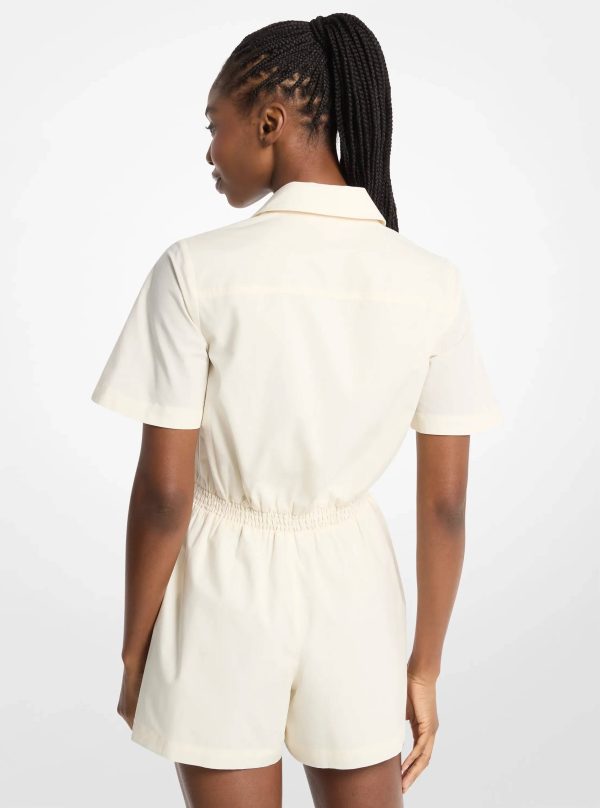 Michael Kors Cotton Poplin Romper - Preorder