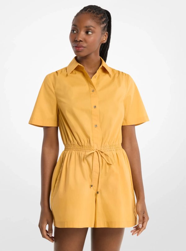 Michael Kors Cotton Poplin Romper - Preorder