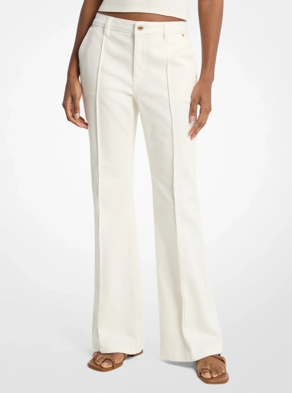 Michael Kors Pintuck Bootcut Stretch Denim Jeans - Preorder