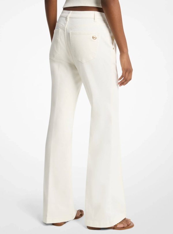 Michael Kors Pintuck Bootcut Stretch Denim Jeans - Preorder