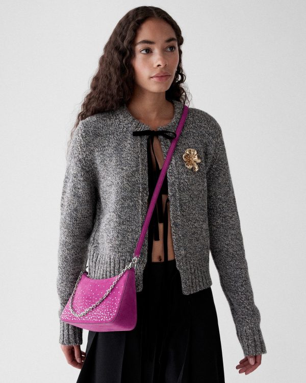 Kate Spade Margot Studded Suede Shoulder Bag - Preorder