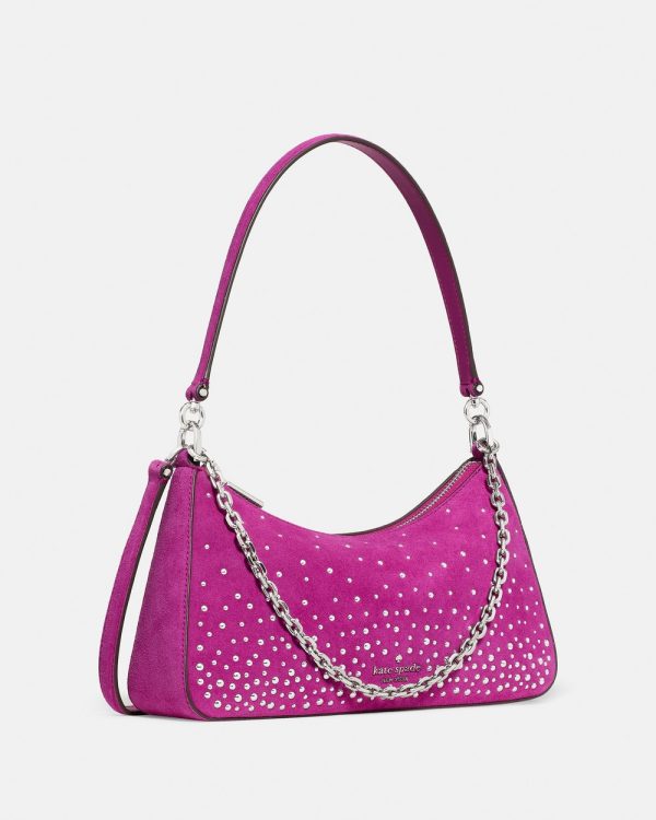 Kate Spade Margot Studded Suede Shoulder Bag - Preorder