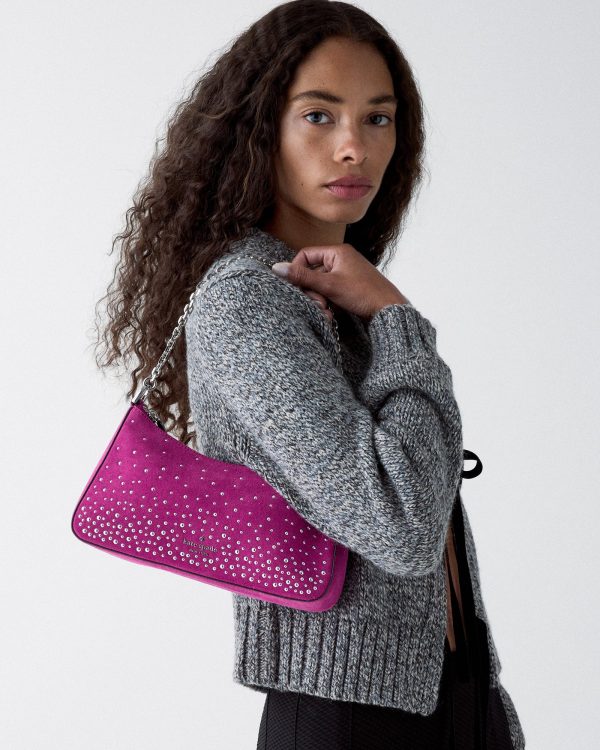 Kate Spade Margot Studded Suede Shoulder Bag - Preorder