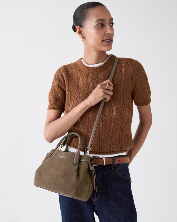 Kate Spade Dumpling Suede Satchel Bag - Preorder